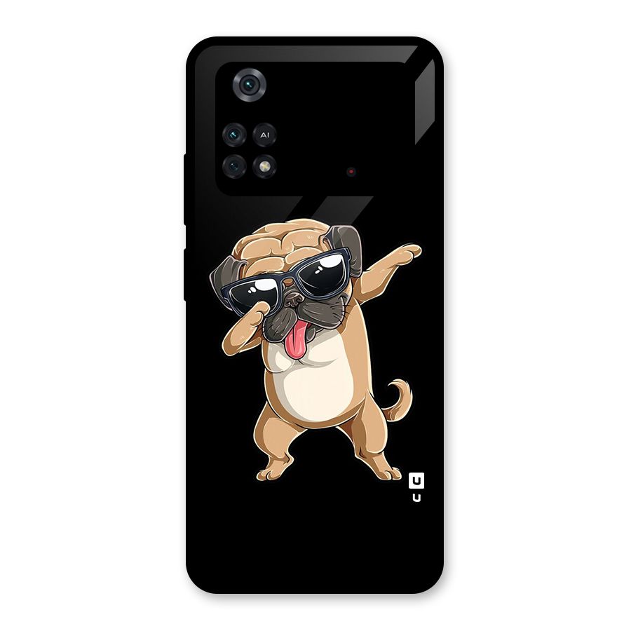 Dab Cool Dog Glass Back Case for Poco M4 Pro 4G