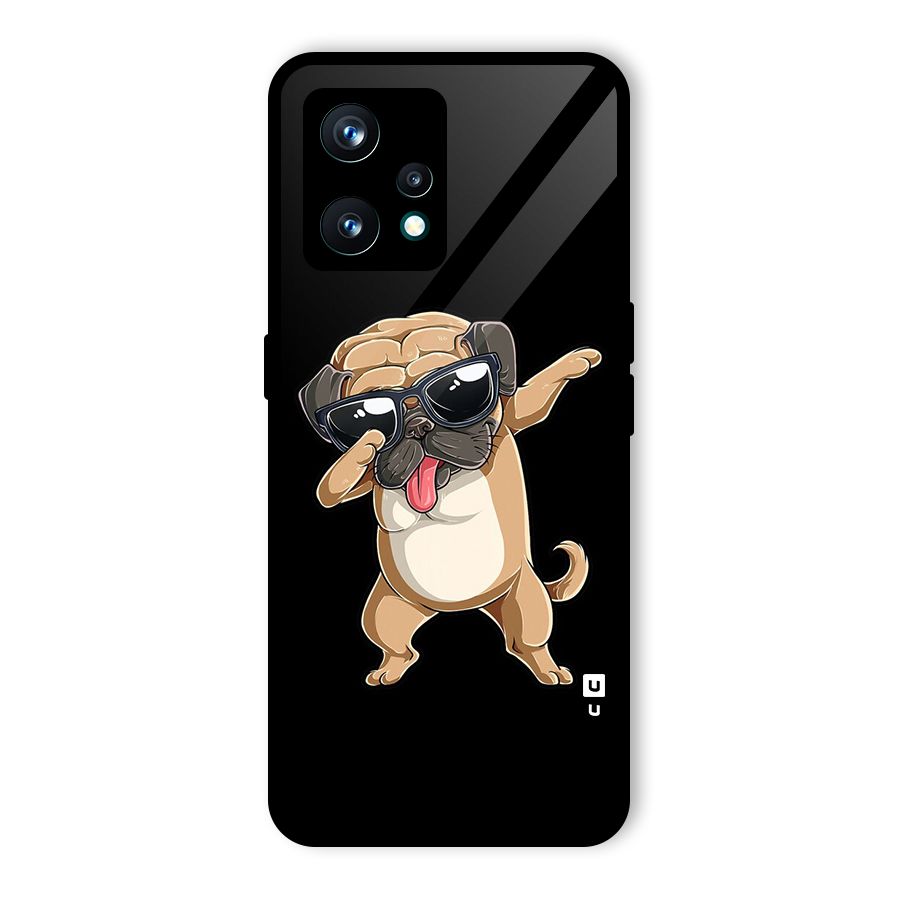 Dab Cool Dog Glass Back Case for Realme 9 Pro Plus 5G