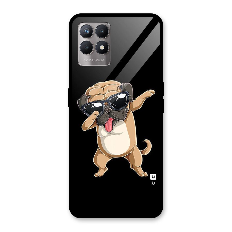 Dab Cool Dog Glass Back Case for Realme Narzo 50