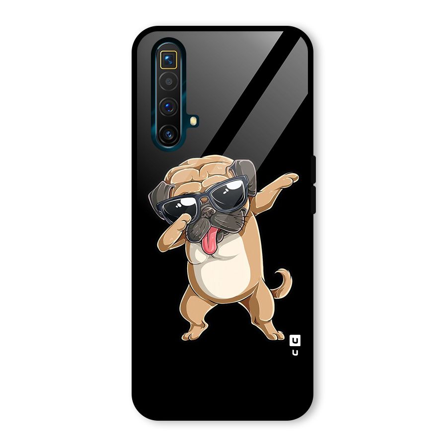 Dab Cool Dog Glass Back Case for Realme X3