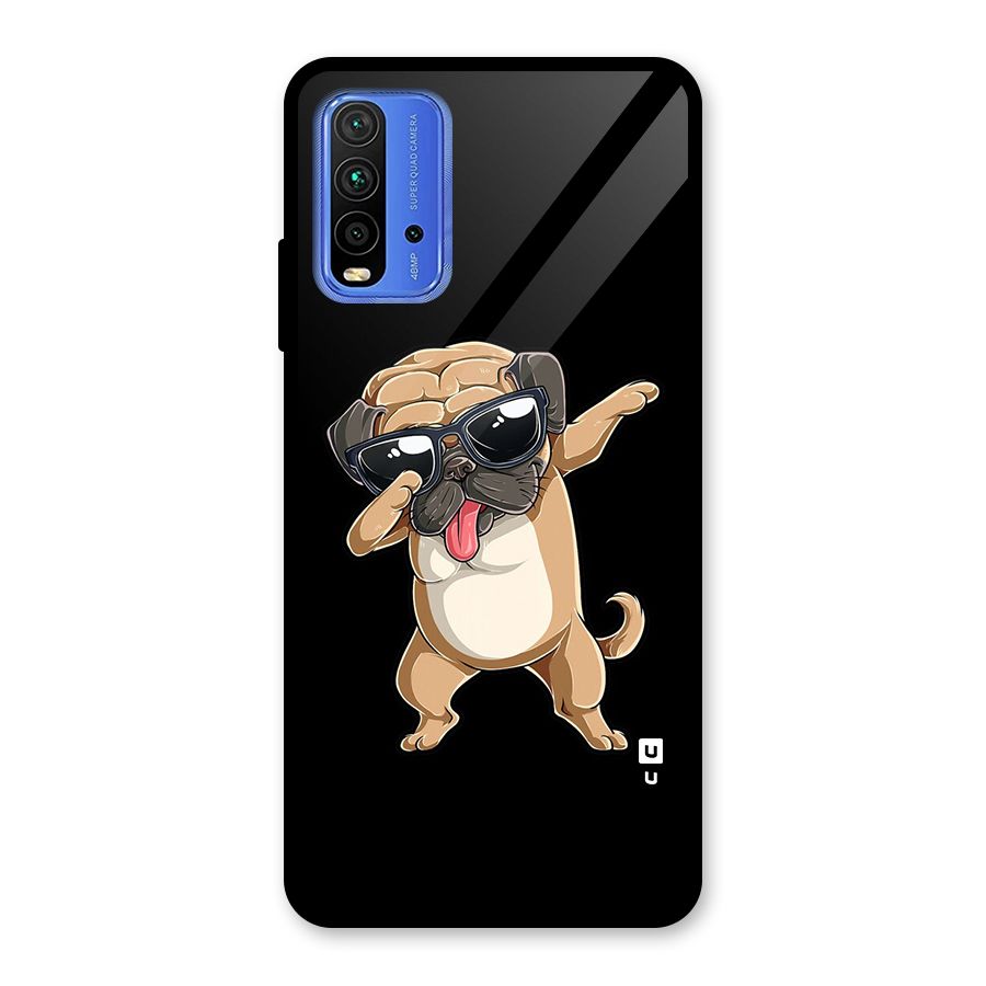 Dab Cool Dog Glass Back Case for Redmi 9 Power