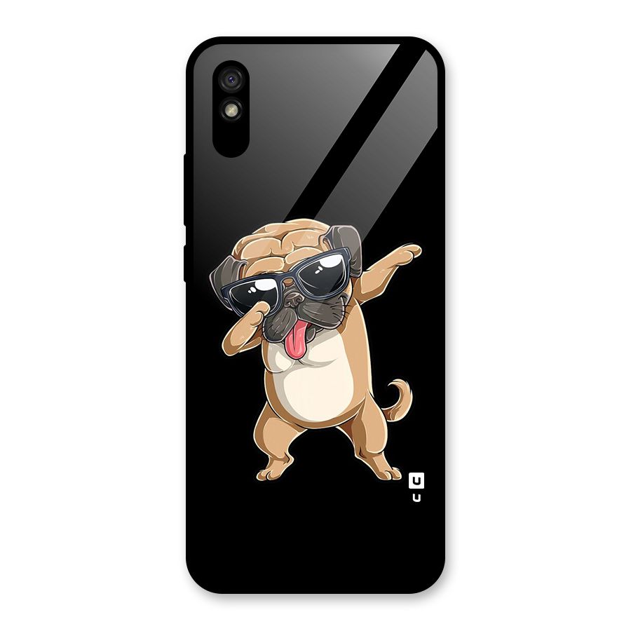 Dab Cool Dog Glass Back Case for Redmi 9i