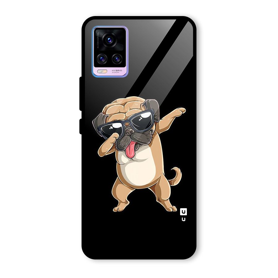Dab Cool Dog Glass Back Case for Vivo V20 Pro