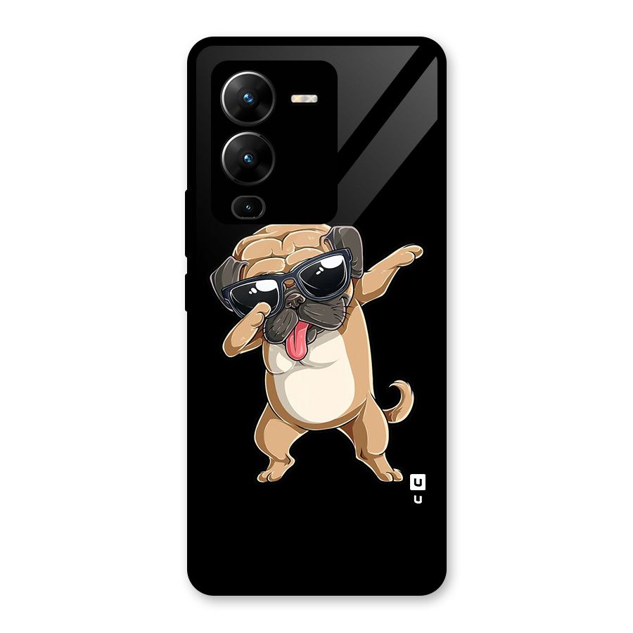 Dab Cool Dog Glass Back Case for Vivo V25 Pro