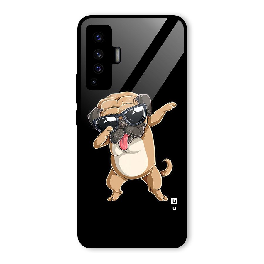 Dab Cool Dog Glass Back Case for Vivo X50