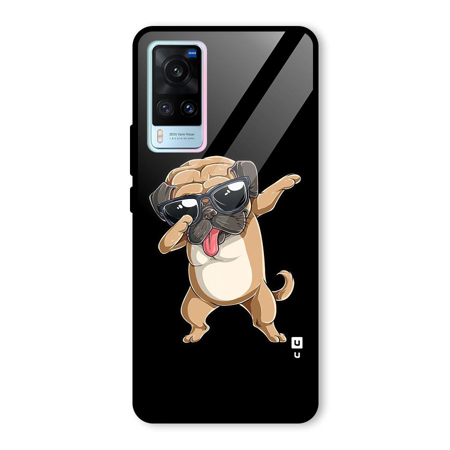 Dab Cool Dog Glass Back Case for Vivo X60