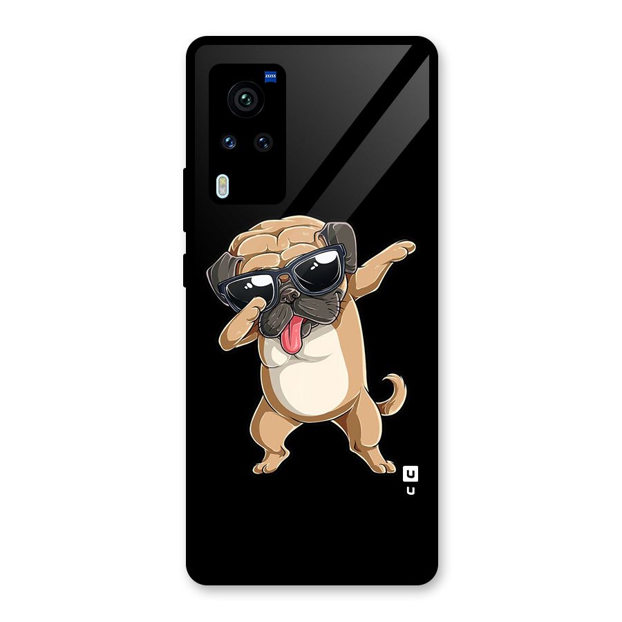 Dab Cool Dog Glass Back Case for Vivo X60 Pro
