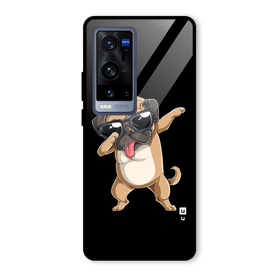 Dab Cool Dog Glass Back Case for Vivo X60 Pro Plus