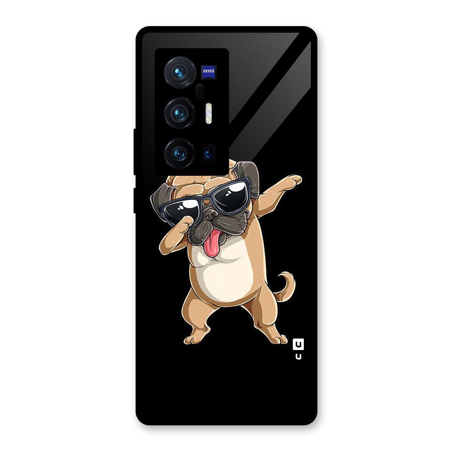 Dab Cool Dog Glass Back Case for Vivo X70 Pro Plus
