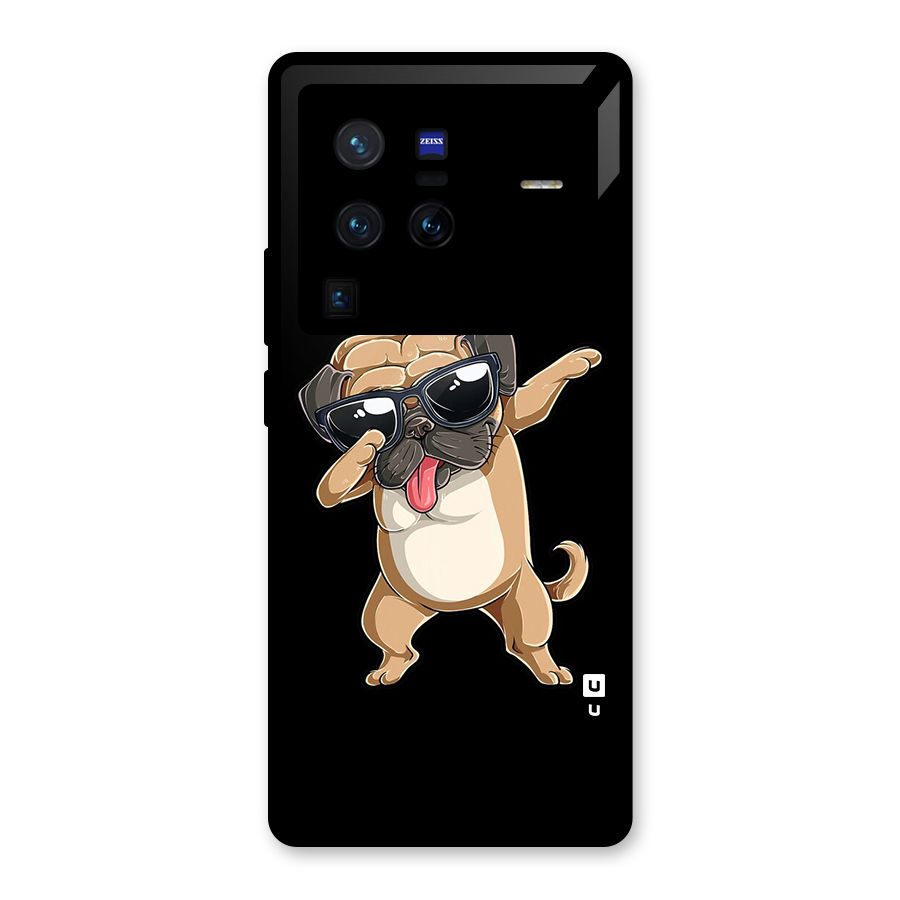 Dab Cool Dog Glass Back Case for Vivo X80 Pro