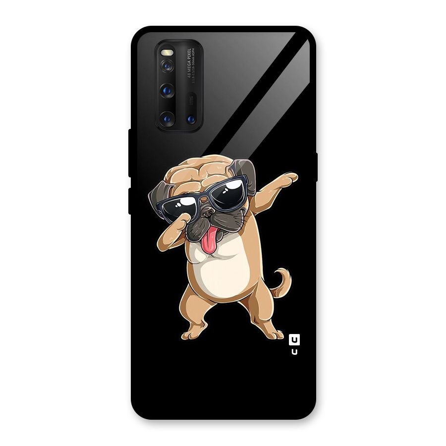 Dab Cool Dog Glass Back Case for Vivo iQOO 3