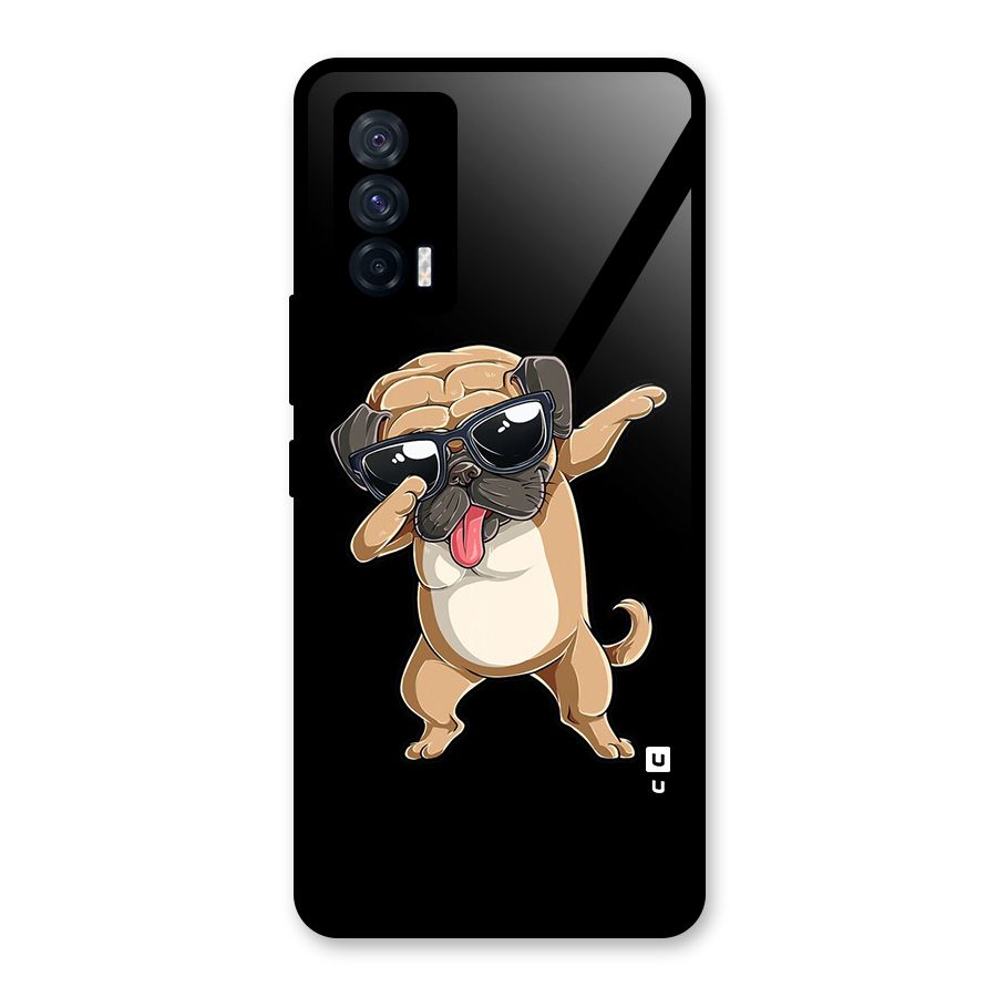 Dab Cool Dog Glass Back Case for Vivo iQOO 7 5G