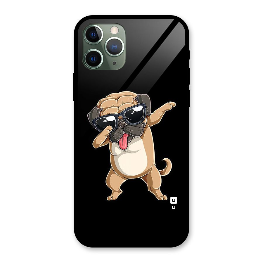 Dab Cool Dog Glass Back Case for iPhone 11 Pro