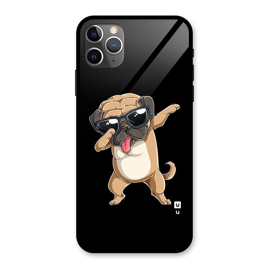 Dab Cool Dog Glass Back Case for iPhone 11 Pro Max