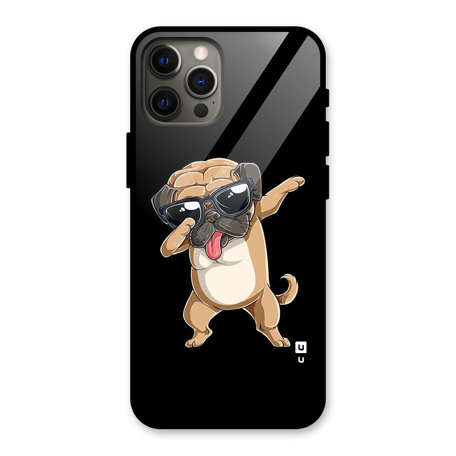 Dab Cool Dog Glass Back Case for iPhone 12 Pro Max