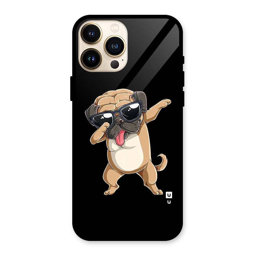 Dab Cool Dog Glass Back Case for iPhone 13 Pro Max