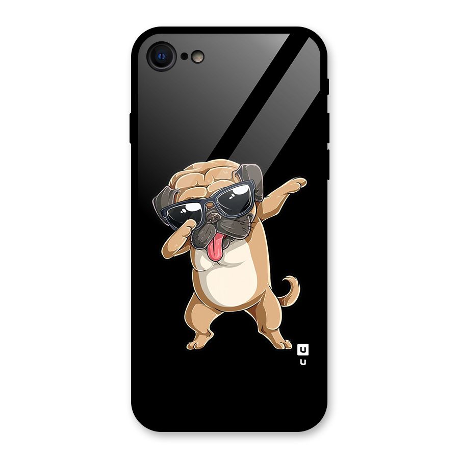 Dab Cool Dog Glass Back Case for iPhone 7