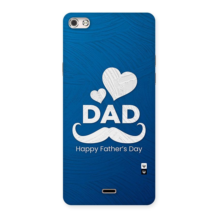Dad Happy Fathers Day Back Case for Micromax Canvas Silver 5