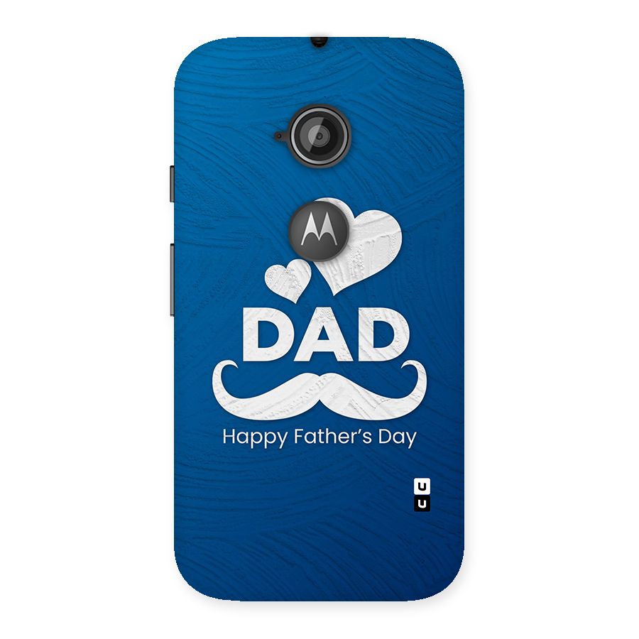 Dad Happy Fathers Day Back Case for Moto E 2nd Gen