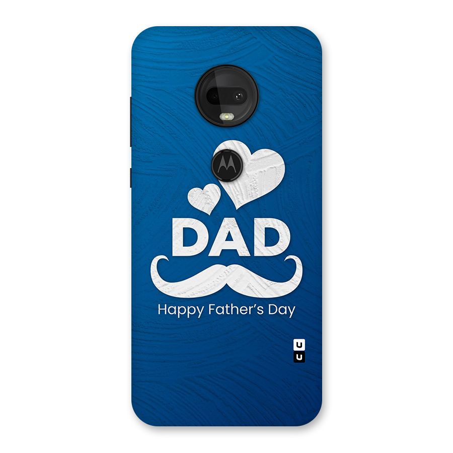 Dad Happy Fathers Day Back Case for Moto G7