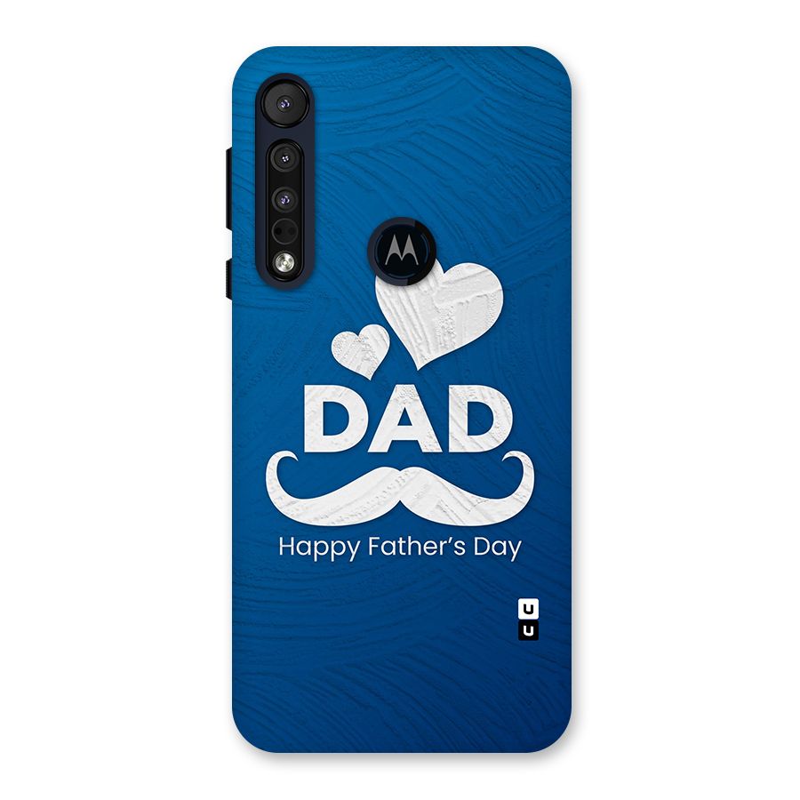 Dad Happy Fathers Day Back Case for Motorola One Macro