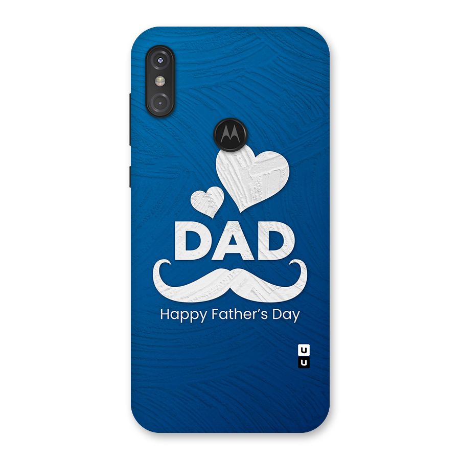 Dad Happy Fathers Day Back Case for Motorola One Power