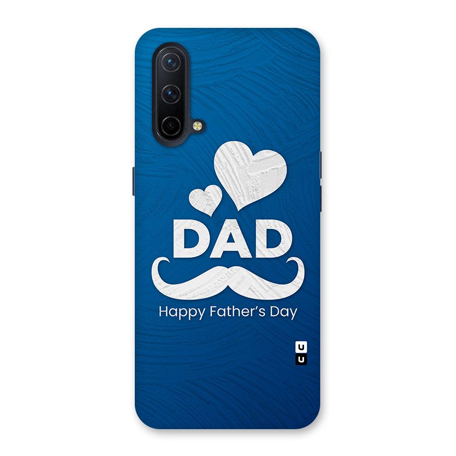 Dad Happy Fathers Day Glass Back Case for OnePlus Nord CE 5G