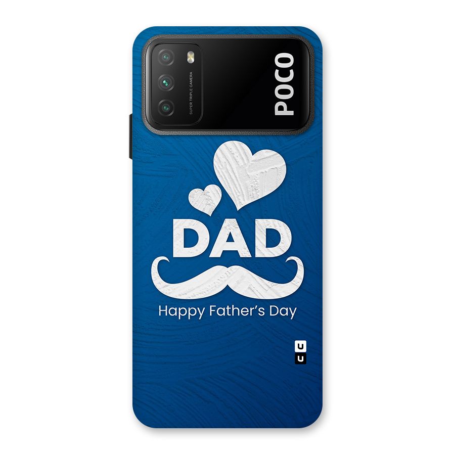 Dad Happy Fathers Day Back Case for Poco M3