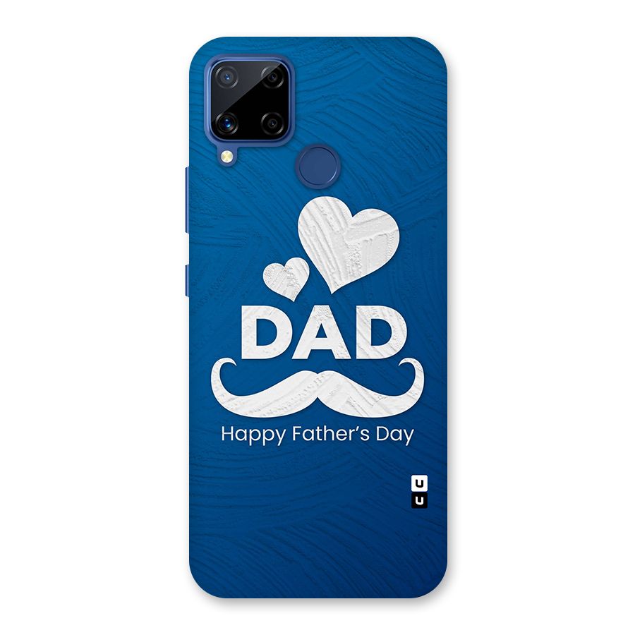 Dad Happy Fathers Day Glass Back Case for Realme Narzo 30A