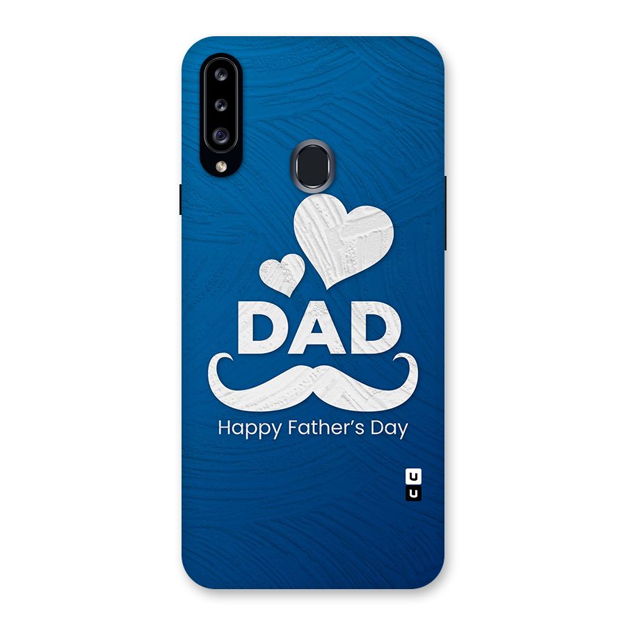 Dad Happy Fathers Day Back Case for Samsung Galaxy A20s