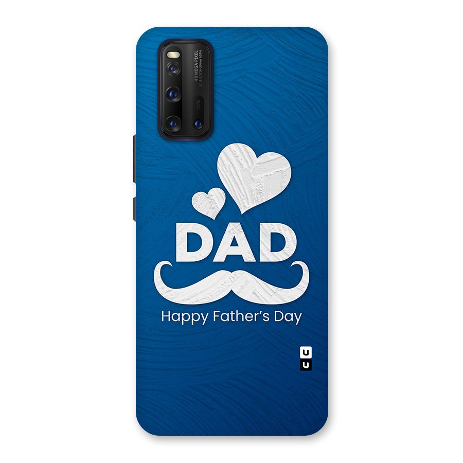 Dad Happy Fathers Day Glass Back Case for Vivo iQOO 3