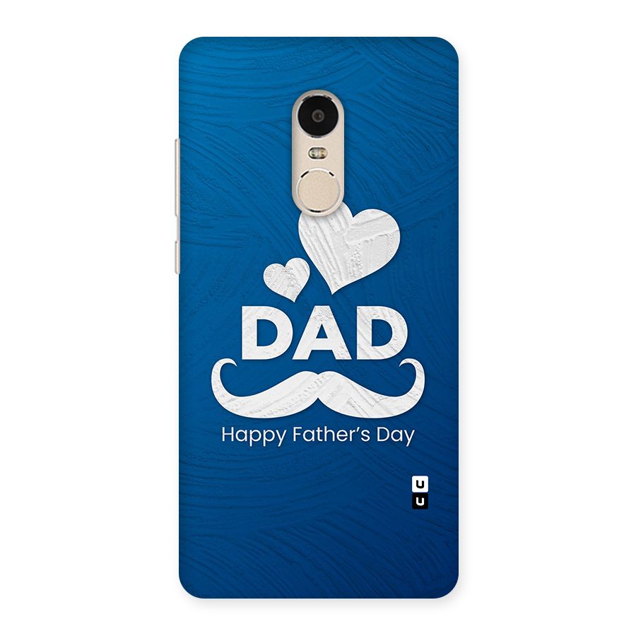 Dad Happy Fathers Day Back Case for Xiaomi Redmi Note 4