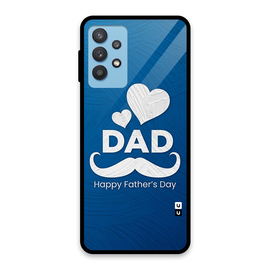 Dad Happy Fathers Day Glass Back Case for Galaxy M32 5G