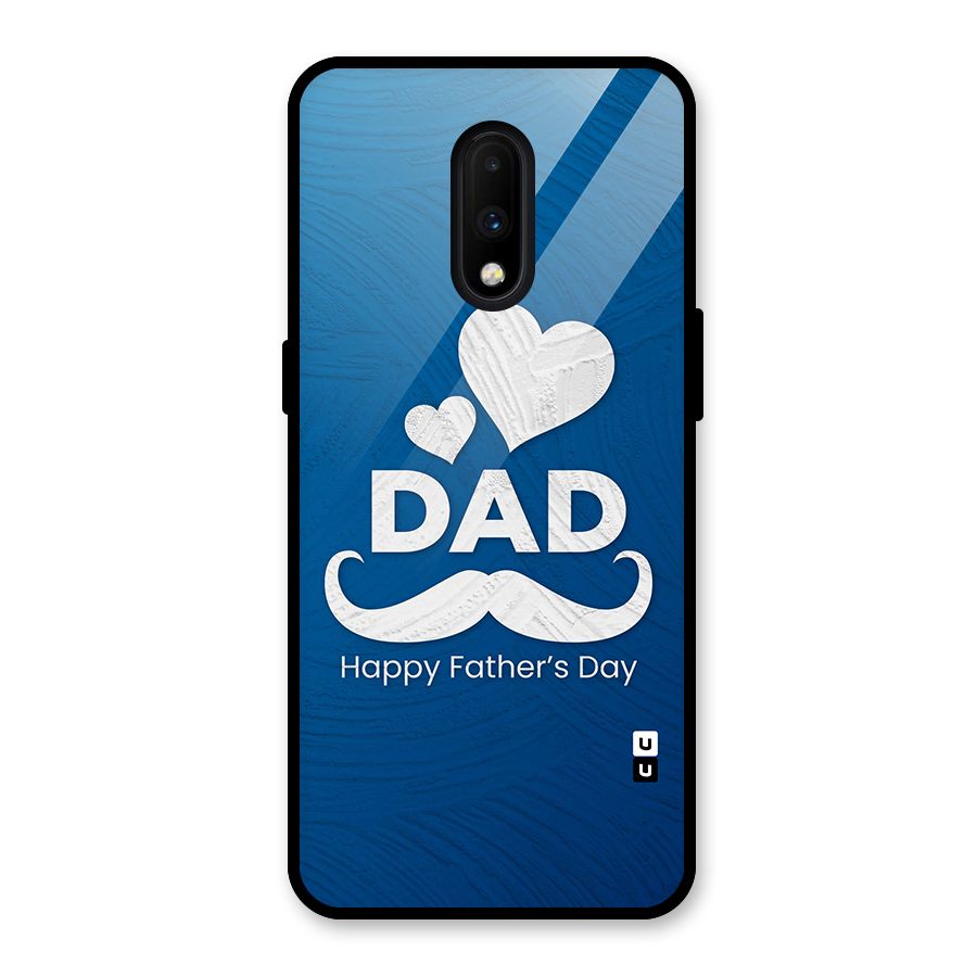 Dad Happy Fathers Day Glass Back Case for OnePlus 7