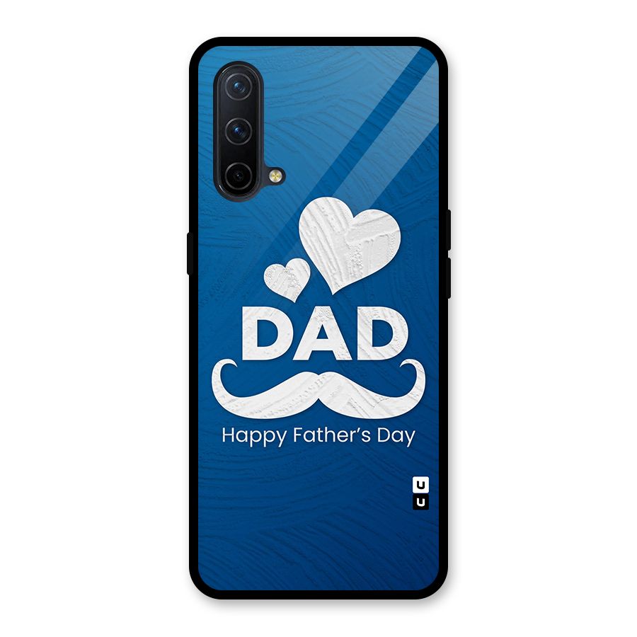 Dad Happy Fathers Day Glass Back Case for OnePlus Nord CE 5G