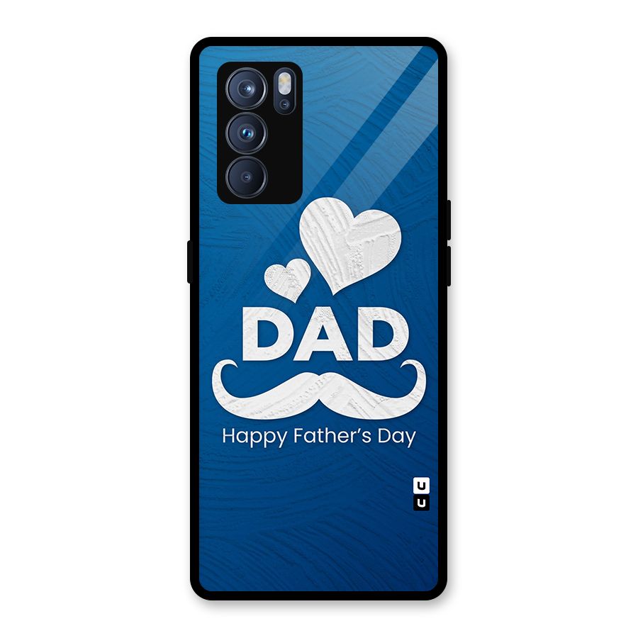 Dad Happy Fathers Day Glass Back Case for Oppo Reno6 Pro 5G