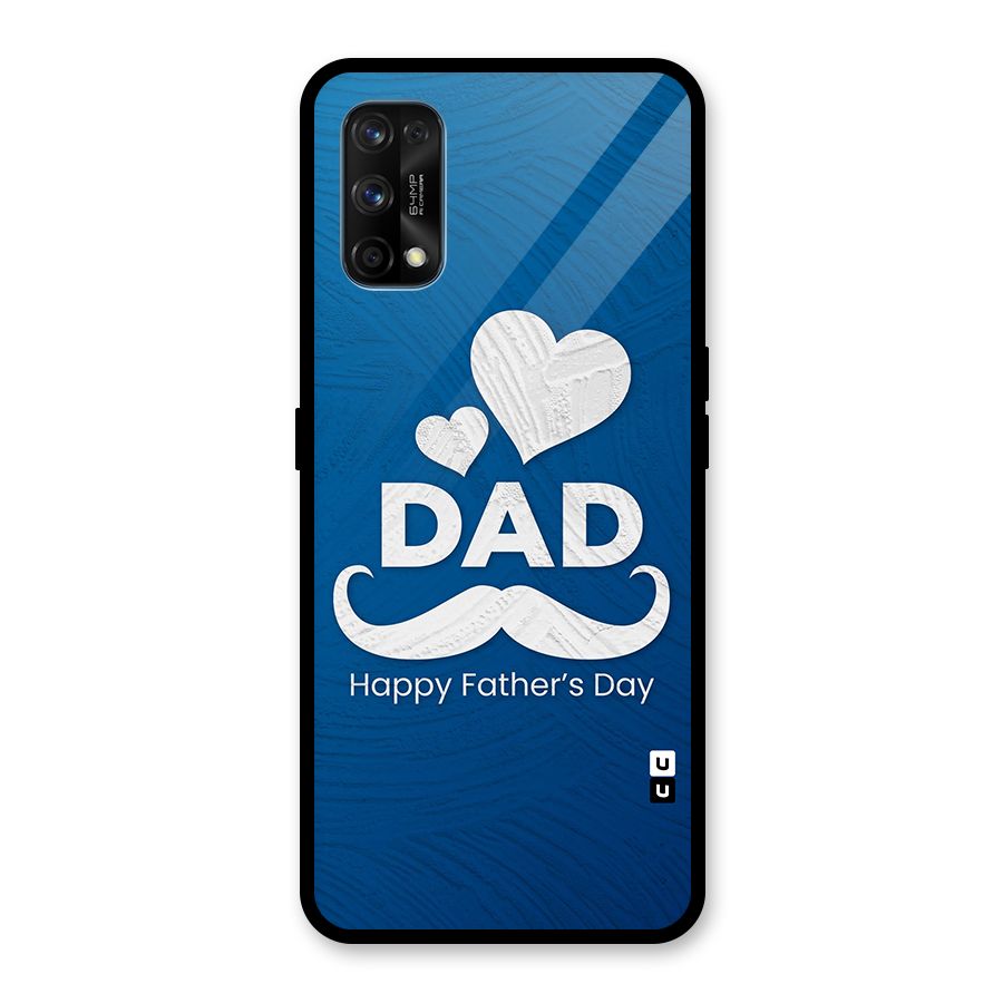 Dad Happy Fathers Day Glass Back Case for Realme 7 Pro