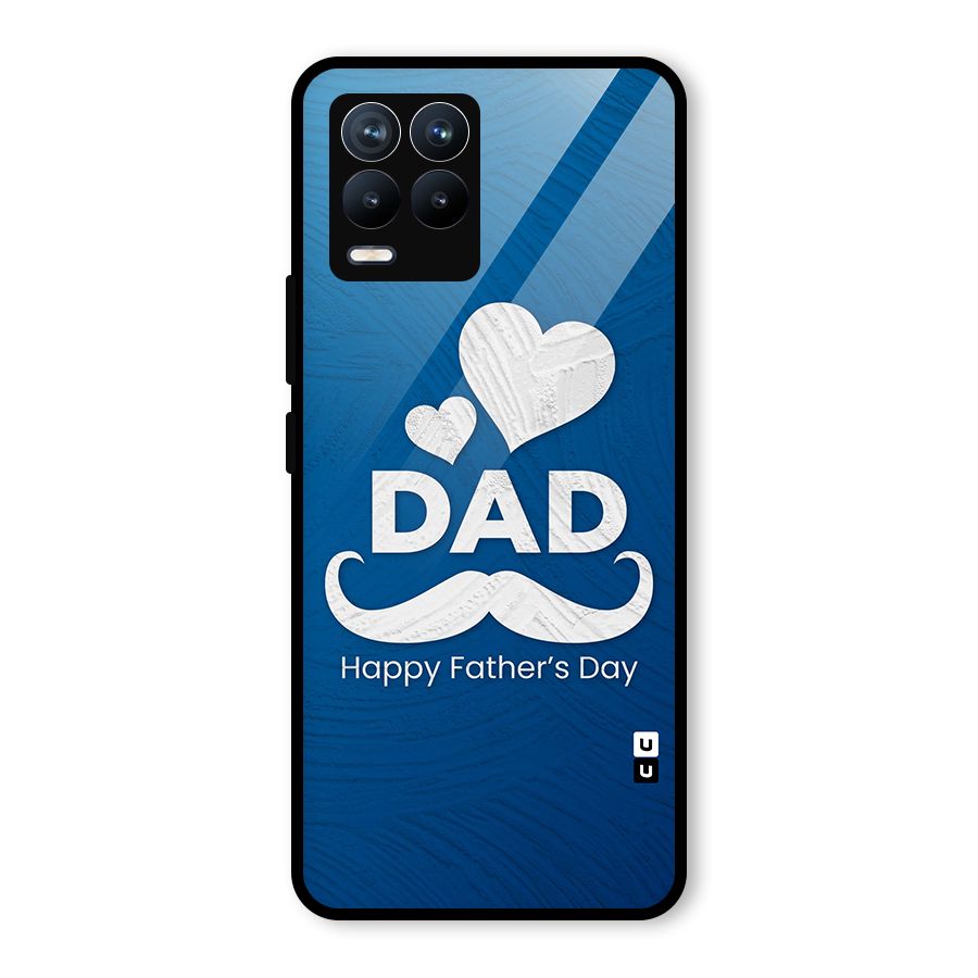 Dad Happy Fathers Day Glass Back Case for Realme 8 Pro