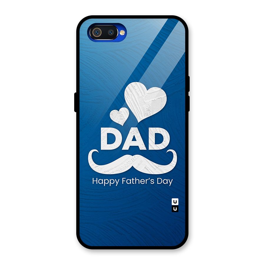 Dad Happy Fathers Day Glass Back Case for Realme C2
