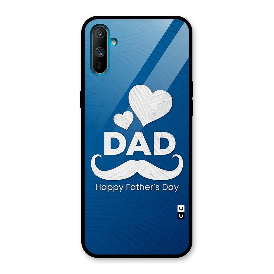 Dad Happy Fathers Day Glass Back Case for Realme C3