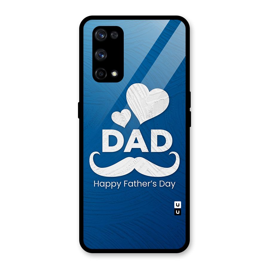 Dad Happy Fathers Day Glass Back Case for Realme X7 Pro
