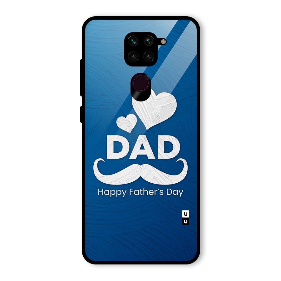 Dad Happy Fathers Day Glass Back Case for Redmi Note 9