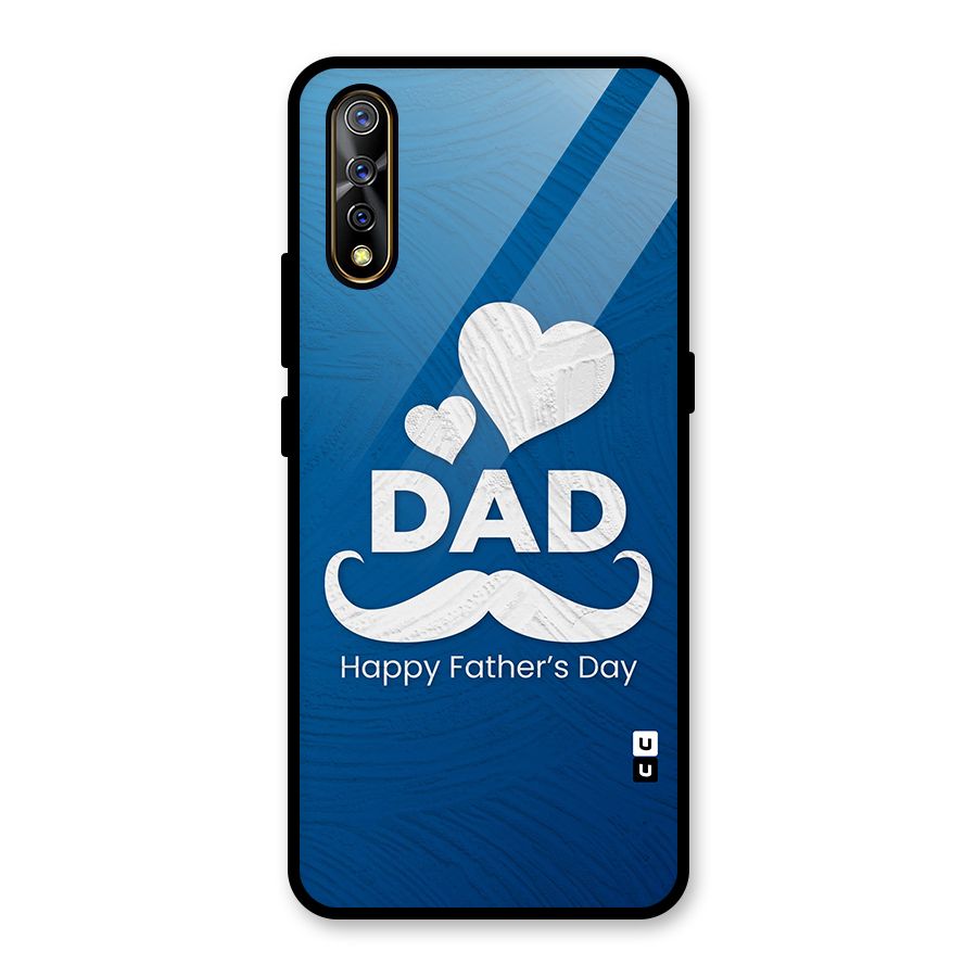 Dad Happy Fathers Day Glass Back Case for Vivo S1