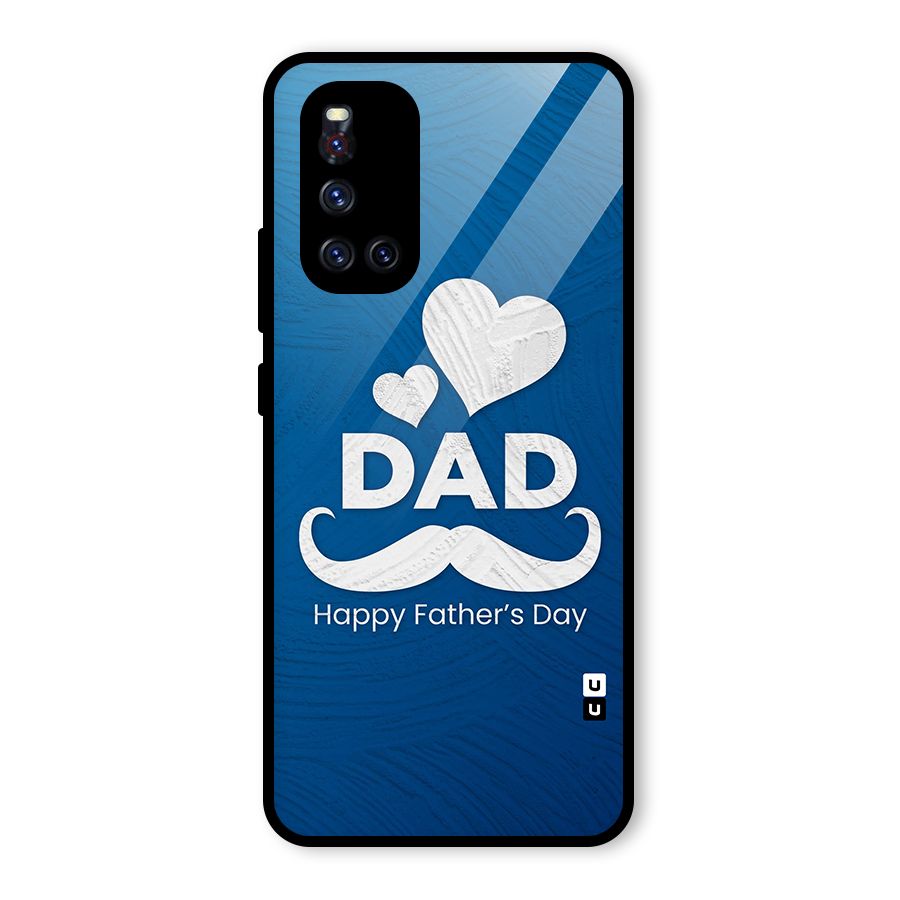 Dad Happy Fathers Day Glass Back Case for Vivo V19