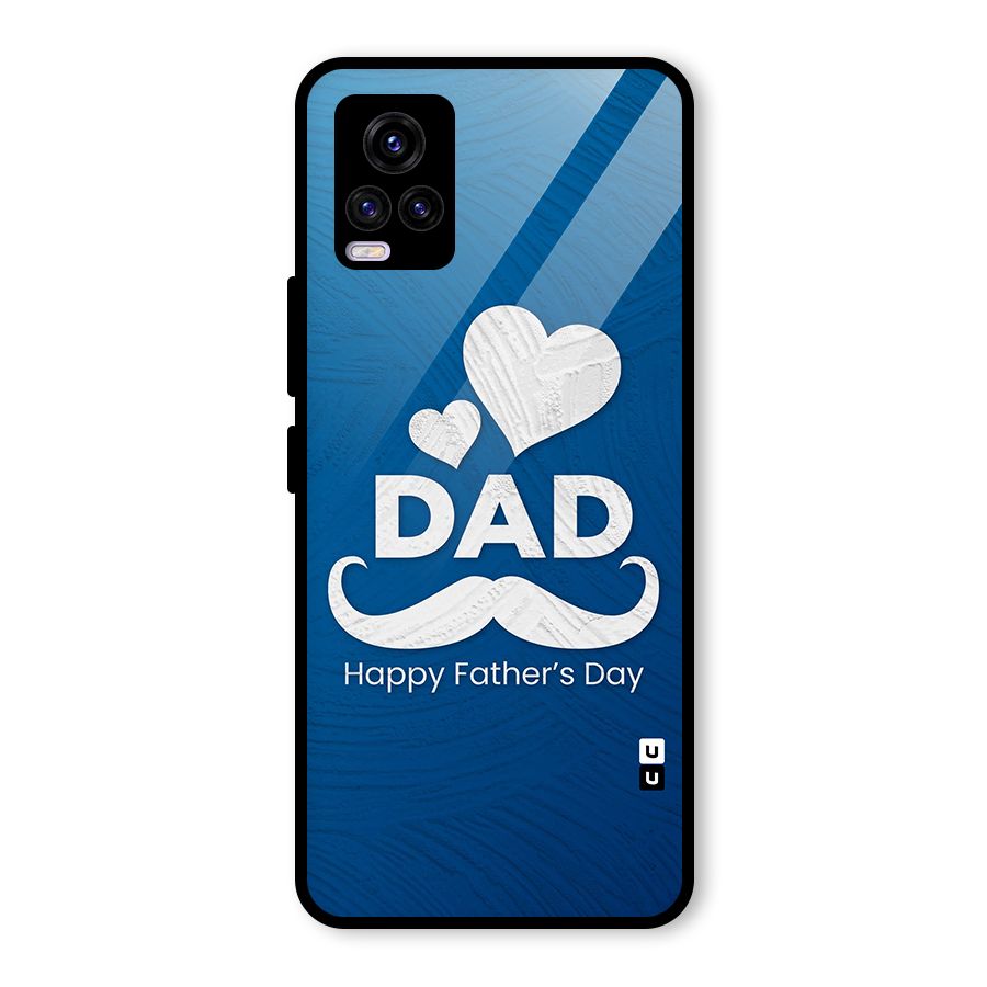 Dad Happy Fathers Day Glass Back Case for Vivo V20