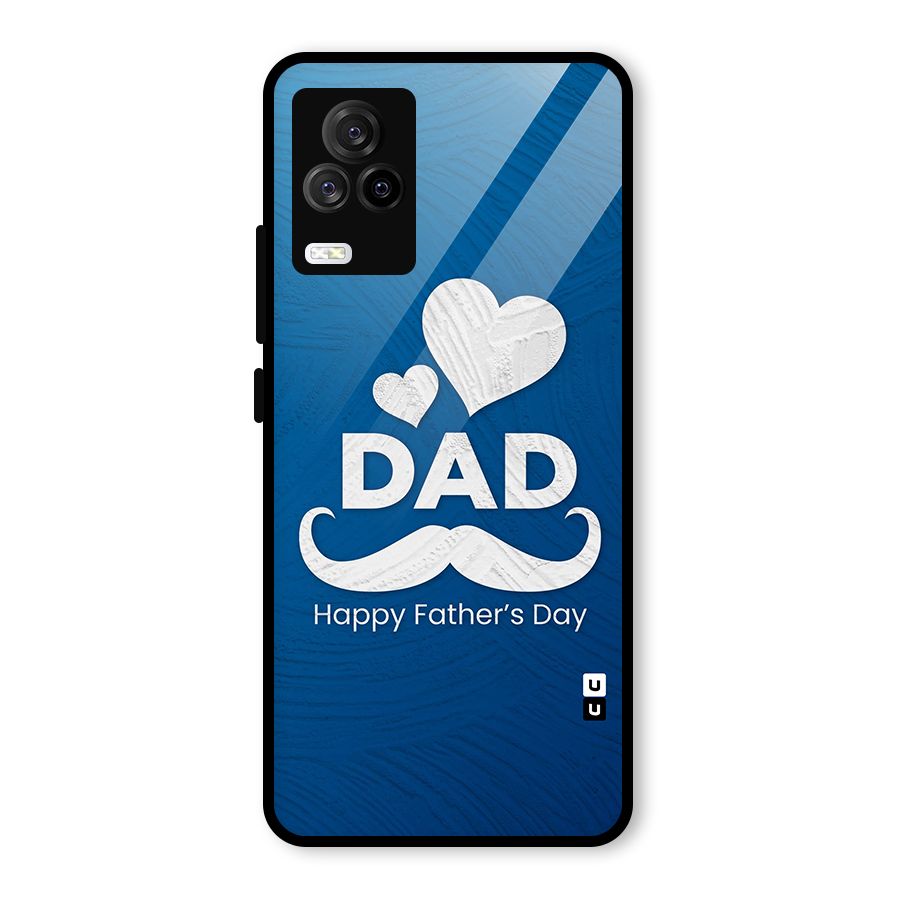 Dad Happy Fathers Day Glass Back Case for Vivo iQOO 7 Legend 5G
