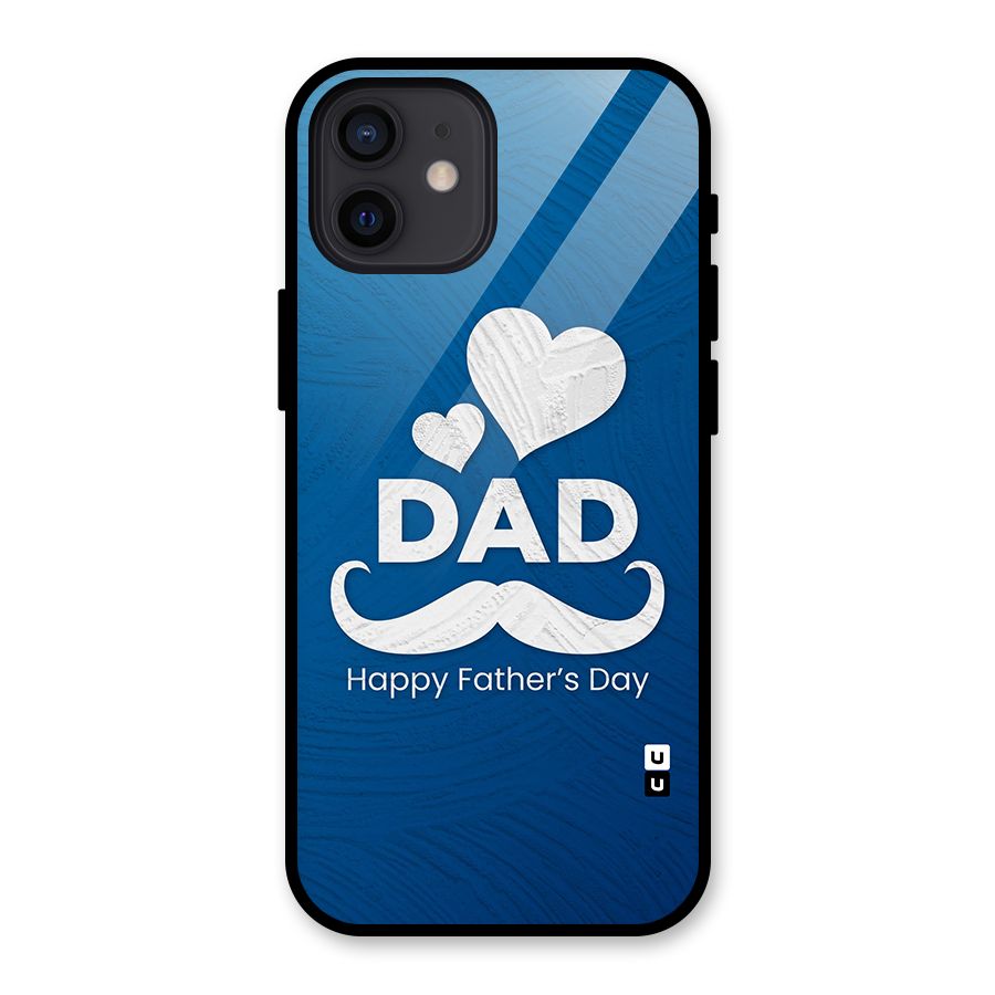 Dad Happy Fathers Day Glass Back Case for iPhone 12
