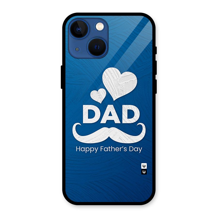 Dad Happy Fathers Day Glass Back Case for iPhone 13 Mini