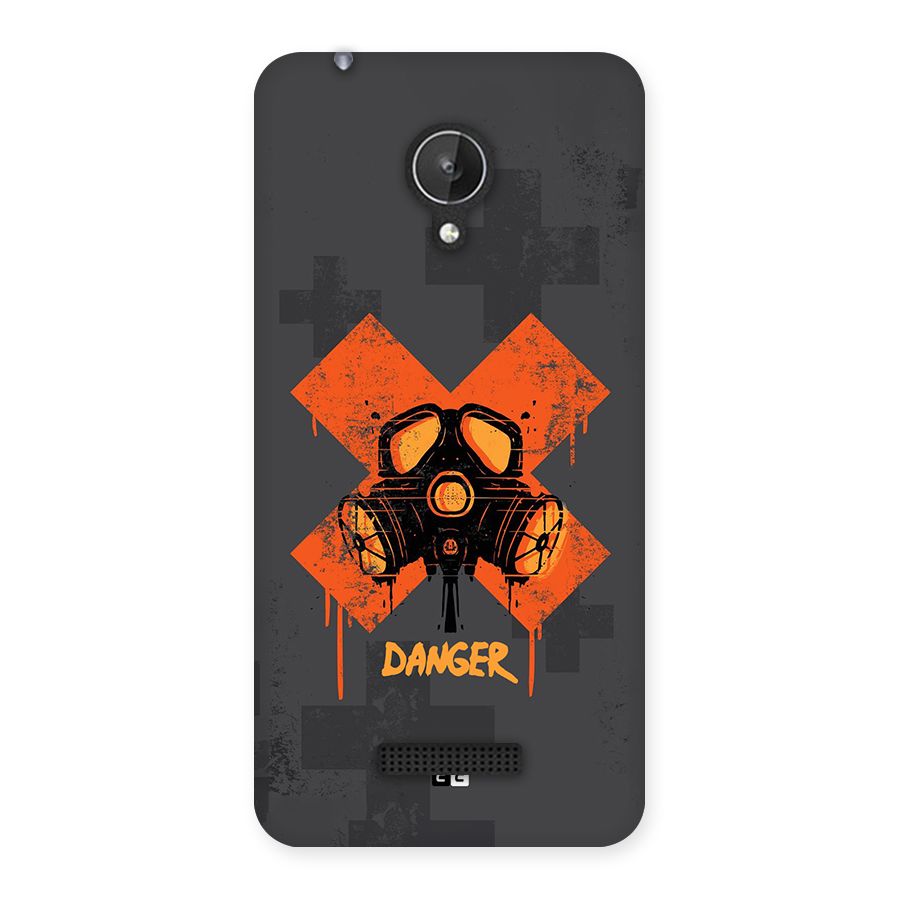 Danger Mask Back Case for Canvas Spark Q380