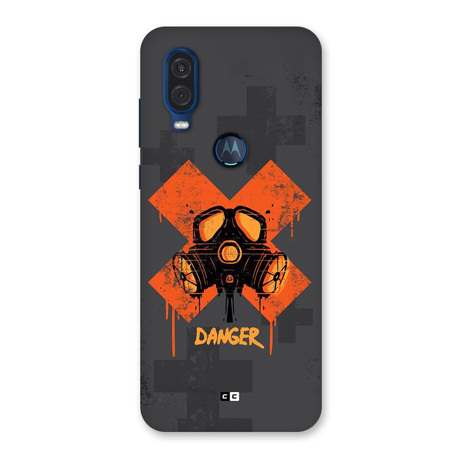Danger Mask Back Case for Motorola One Vision